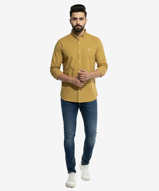 Men's Casual Shirt - Shc-1699 Yellow