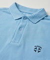 Premium Ribbed Collar Polo T-Shirt Sky TSH-7162