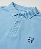 Premium Ribbed Collar Polo T-Shirt Sky TSH-7162