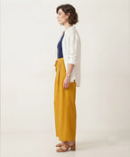 Women's Western  Casual Mustard Palazzo Trousers LPZ-0061