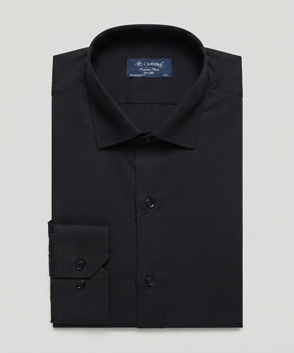 Men's Dress Shirt - Black Dsh-0289