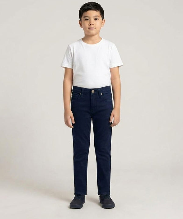 Boys D-Navy Stretch Denim Jeans- Bjp-0255