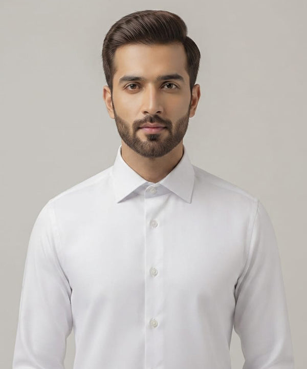 Men's Dress Shirt - White Dsh-0290