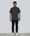 Men's Casual Half sleves Grey Shc-2028