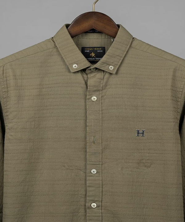 Men's Casual Shirt - Shc-1680 Green (ORG-H)
