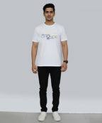 HR Clothing Men’s Printed T-Shirt – White TSH-5880