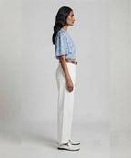 Women Western Floral Sky Printed Top LSH-0106
