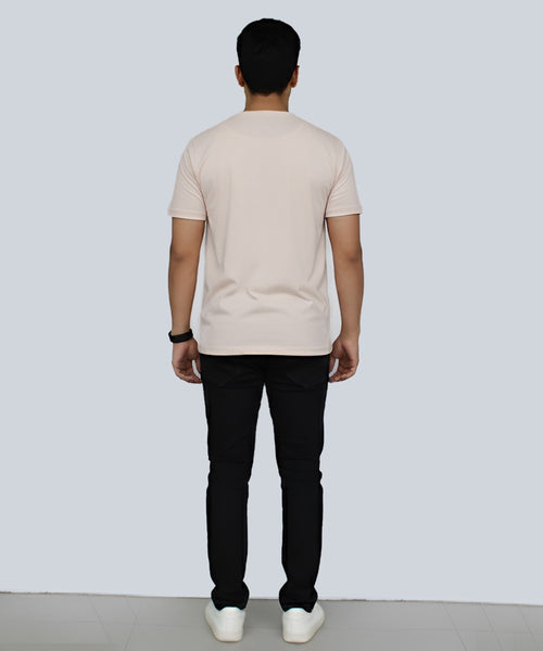 HR clothing Mens Printed T-Shirt - Light Grey TSH-5685