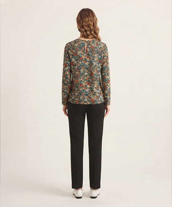 Women Western Floral Multi Printed Top LSH-0106