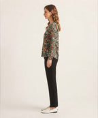 Women Western Floral Multi Printed Top LSH-0106