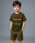 HR clothing Kids Tee's - Green BTS-1480