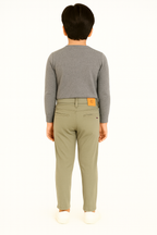 Kids Cotton Chino Pant - Bcp-0033 Green