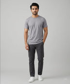 HR Clothing Men’s Grey Basic T-Shirt – TSH-7207