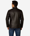 Men's Faux Leather Jacket Jk-0316 Coffee