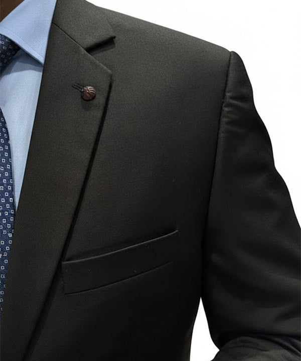 Formal Suit Gst-0125 Black 2 Button