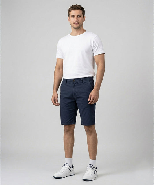 Men’s Summer Cotton Navy Shorts- BR-0105