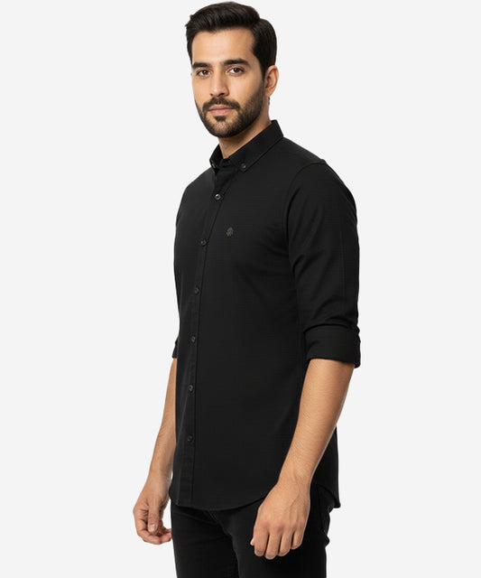 Men's Casual Shirt - Shc-1605 Black