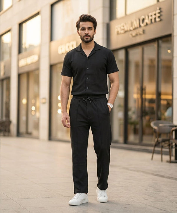 HR clothing Mens Thermal Co-Ord Set 3086/0706 -Black