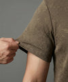 Men's T-Shirt Collar Brown Tsh-7025