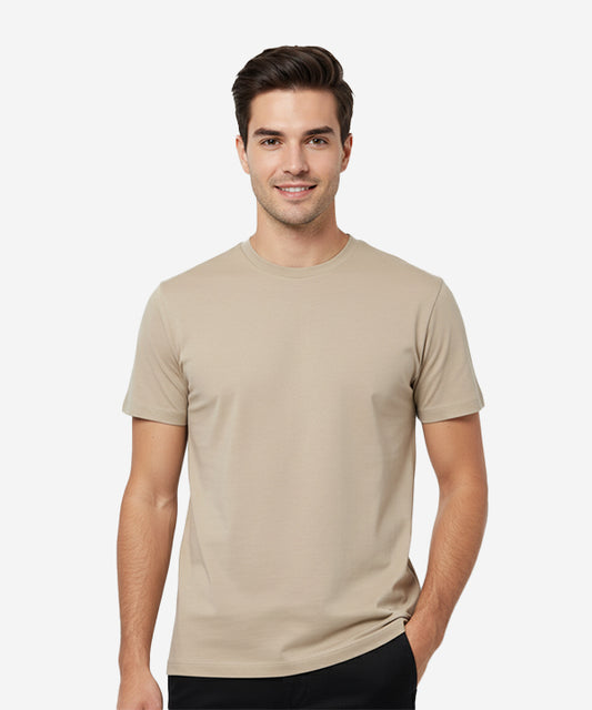 HR Clothing Men’s Basic T-Shirt – Beige