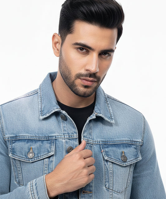 Men's Denim Jacket - Ice Blue JK-0453