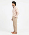 Men's Over Size Casual Shirt - Texture Pink Shc-1938 ORG