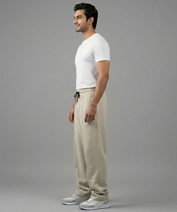 Men’s Terry Smart Baggy Trousers– LWR-0705 Fawn