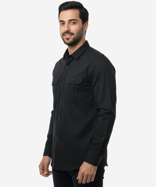 Men's Casual Shirt - Shc-1484 Black
