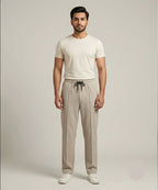 Men’s Smart Baggy Waffle Trouser– LWR-0711 Fawn