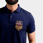 HR Clothing Men's Polo T-Shirt Navy B TSH-5546