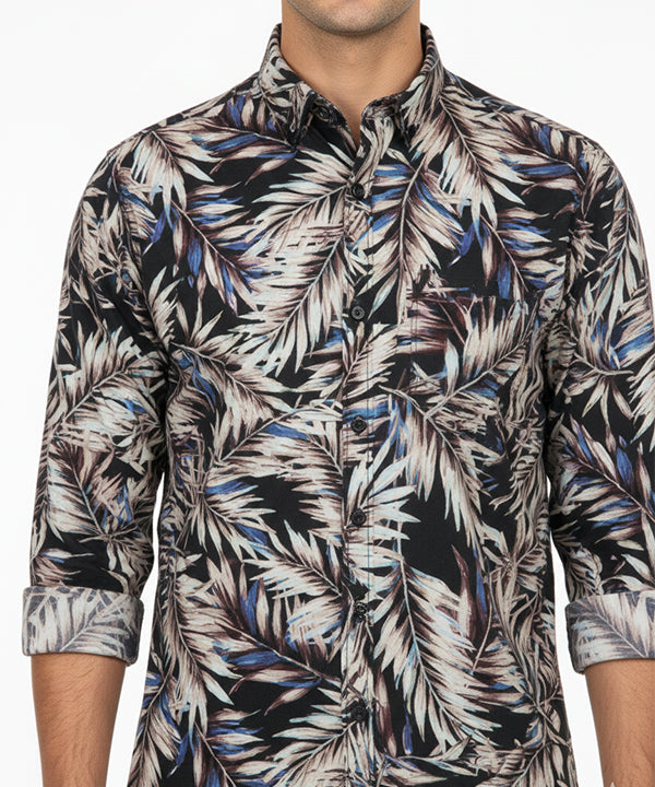 Men's Casual Shirt - Shc-1028 L Pink Floral