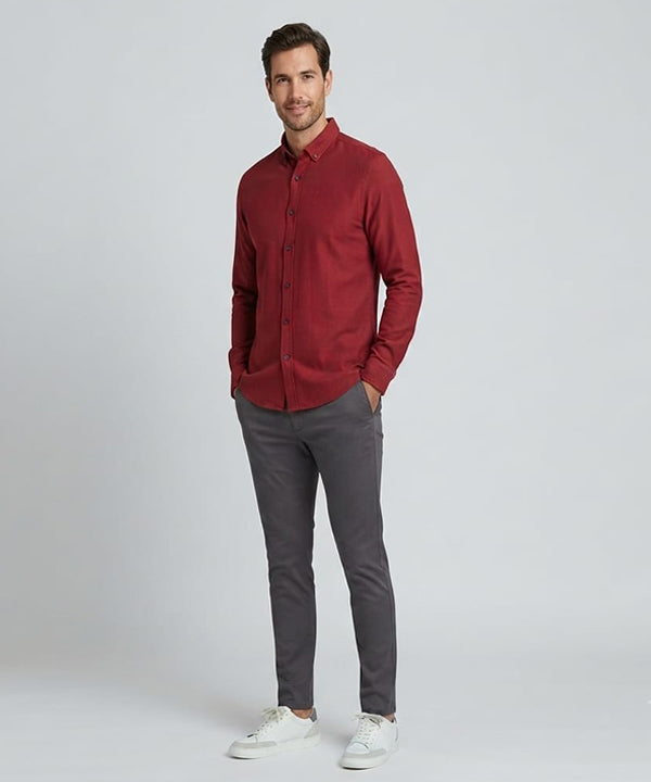 Men's Casual Shirt - Shc-2098 Maroon (ORG-H)