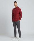 Men's Casual Shirt - Shc-2098 Maroon (ORG-H)