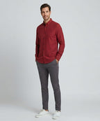Men's Casual Shirt - Shc-2098 Maroon (ORG-H)