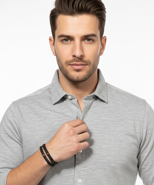 Men's Casual Shirt - Shc-1975 Grey