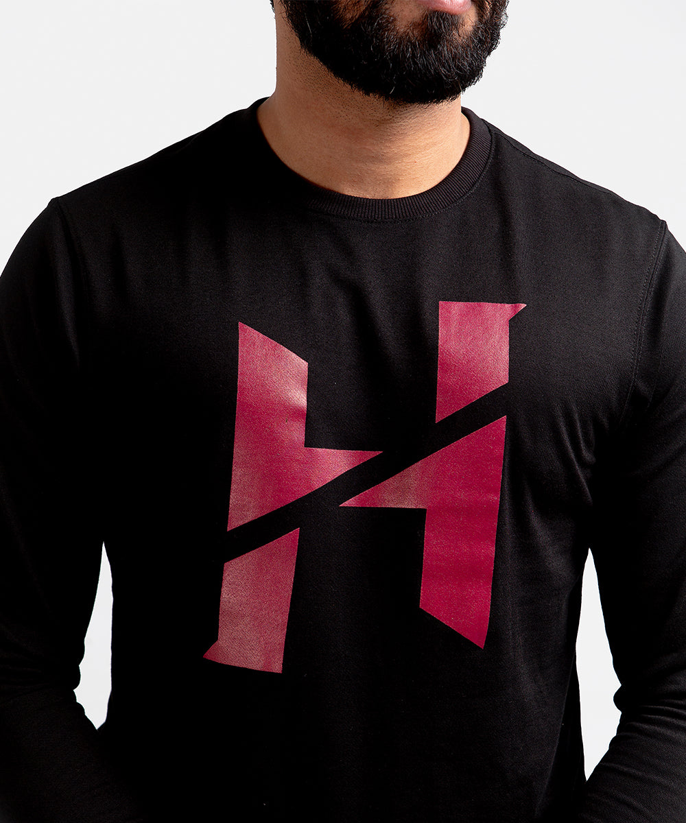 Men's Sweat Shirt - Black H