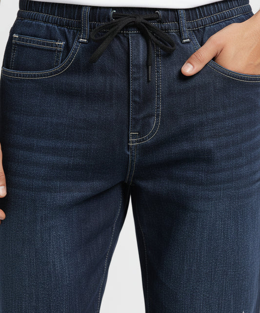 Men's Jogger-Style Denim - Navy JP-2085