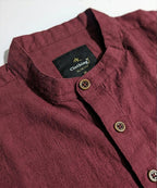 Men's Casual Shirt - Maroon Shc-1590 (ORG H)