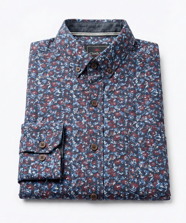 Men's Casual Shirt - Shc-1227 Multi Floral A