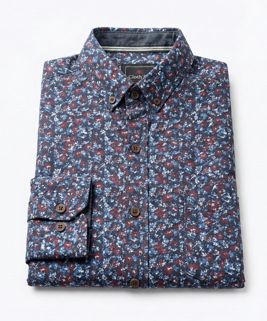 Men's Casual Shirt - Shc-1227 Multi Floral A