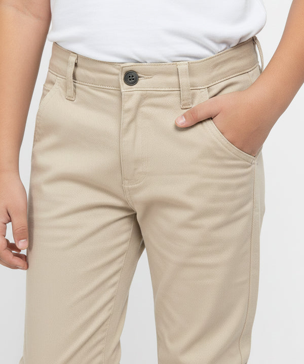 Kids Cotton Chino Pant - Bcp-0047 Beige