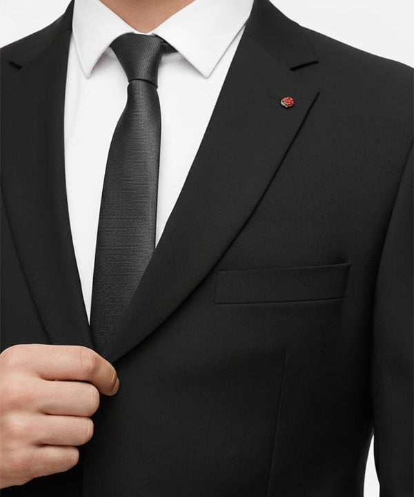 Formal Suit Gst-0116 Black 2 Button