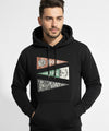Men's Printed Hoodie - Black Tsh-5994