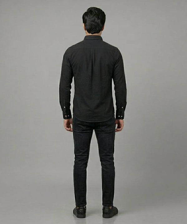 Men's Casual Shirt - Shc-1699 Black