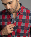 Men's Casual Shirt - Shc-1708 Red Chk