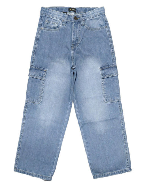 Boys Baggy Jeans - L Blue Bjp-0286