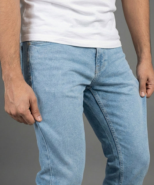 HR Clothing Men's Denim - Ice Blue JP-2101