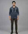 Men's Casual Shirt - Shc-1048 D-Navy