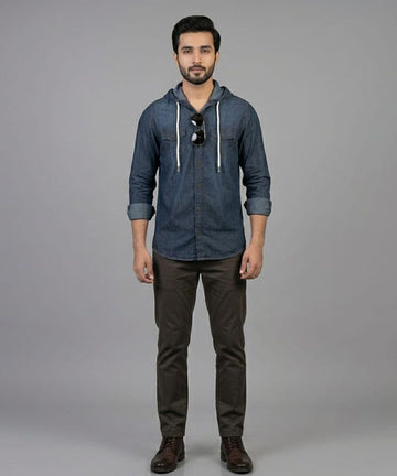 Men's Casual Shirt - Shc-1048 D-Navy