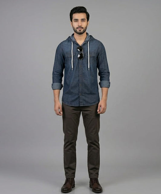 Men's Casual Shirt - Shc-1048 D-Navy
